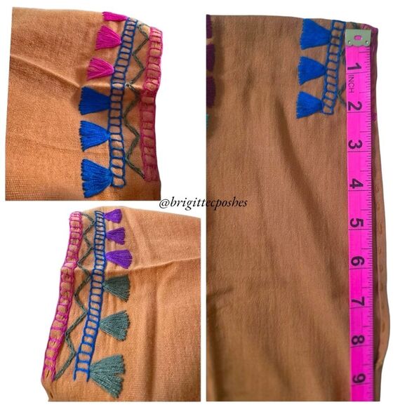 HANDMADE Traditional Embroidered Mexican Blouse - Picture 10 of 11